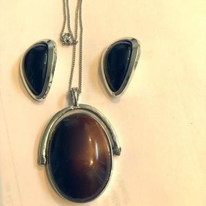 vintage necklace with bonus earrings